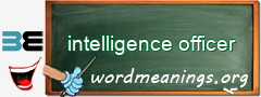 WordMeaning blackboard for intelligence officer